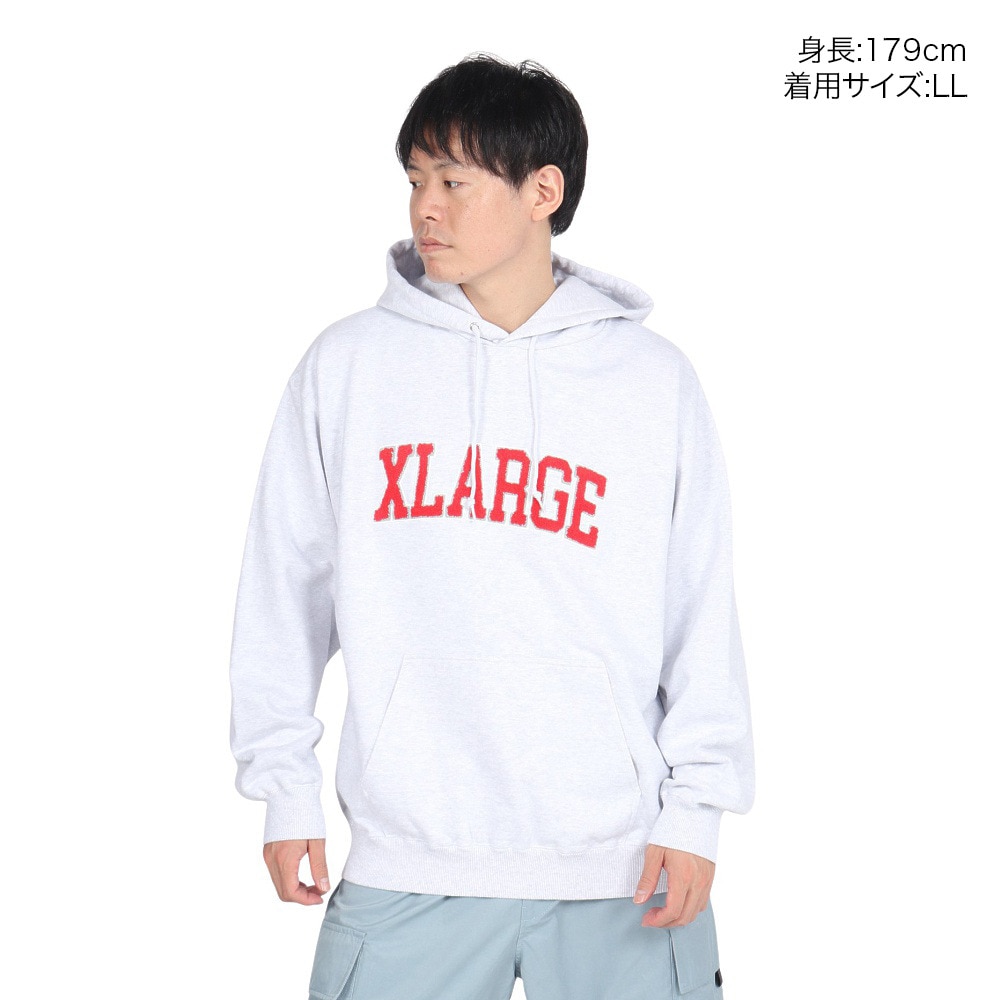 エクストララージ（XLARGE）（メンズ）ARCH ロゴ フーディー スウェットシャツ 101243012011-ASH