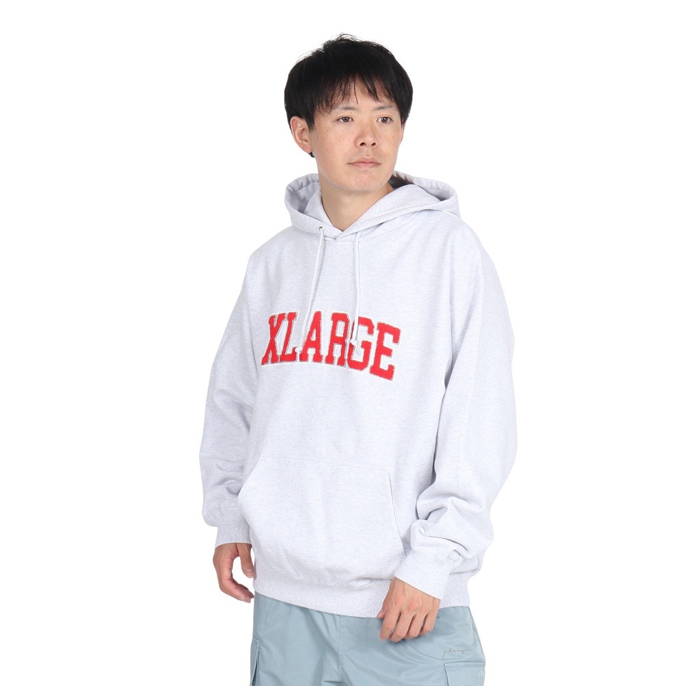 エクストララージ（XLARGE）（メンズ）ARCH ロゴ フーディー スウェットシャツ 101243012011-ASH