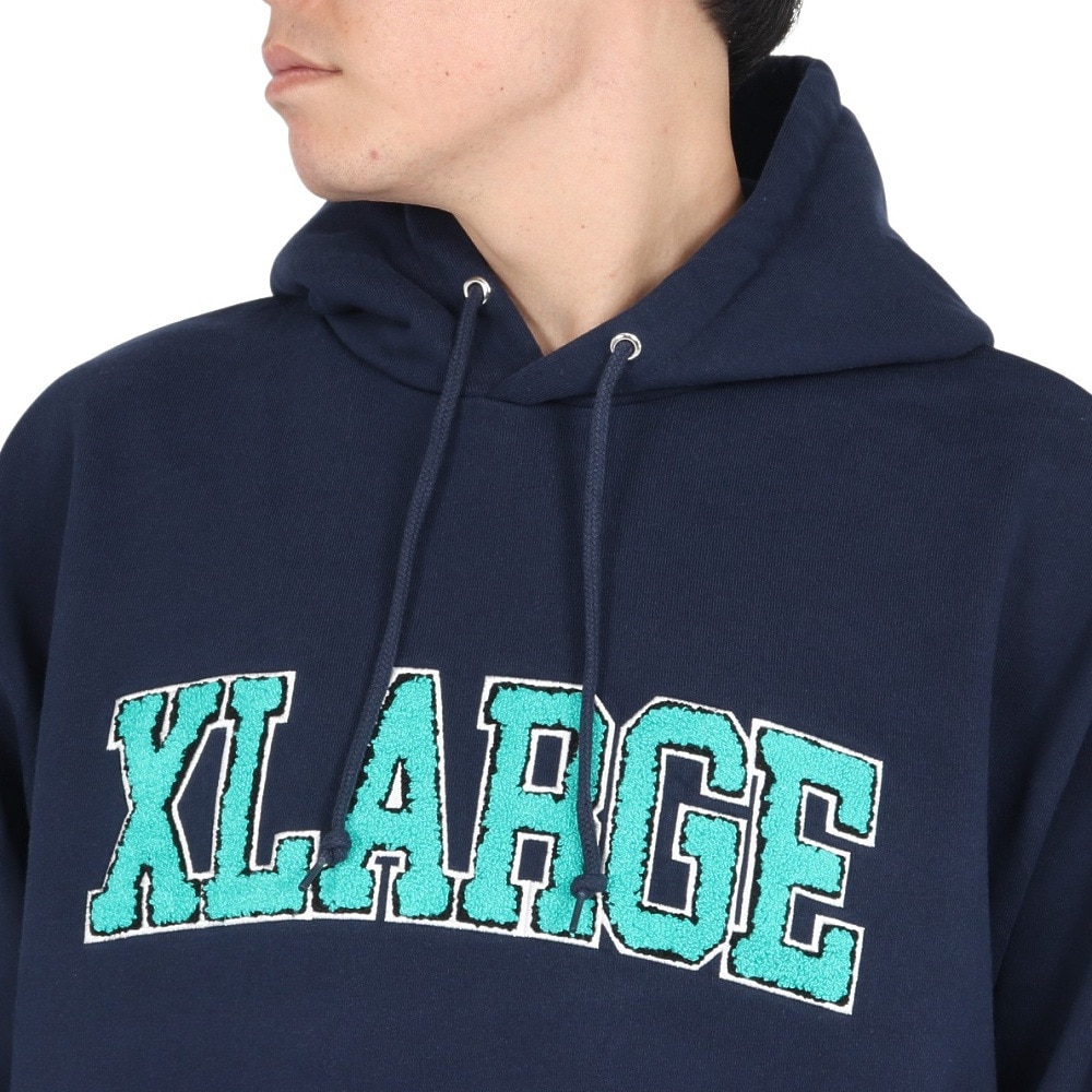 エクストララージ（XLARGE）（メンズ）ARCH ロゴ フーディー スウェットシャツ 101243012011-NAVY