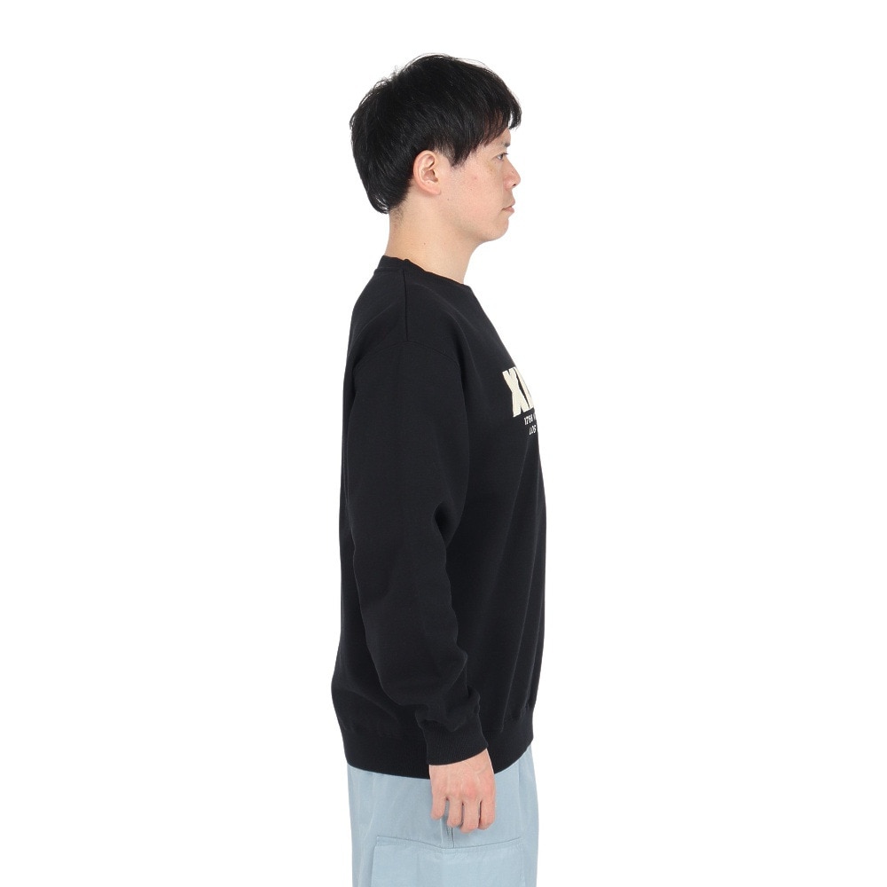 エクストララージ（XLARGE）（メンズ）CHENILLE ロゴ クルーネック スウェットシャツ 101243012016-BLACK