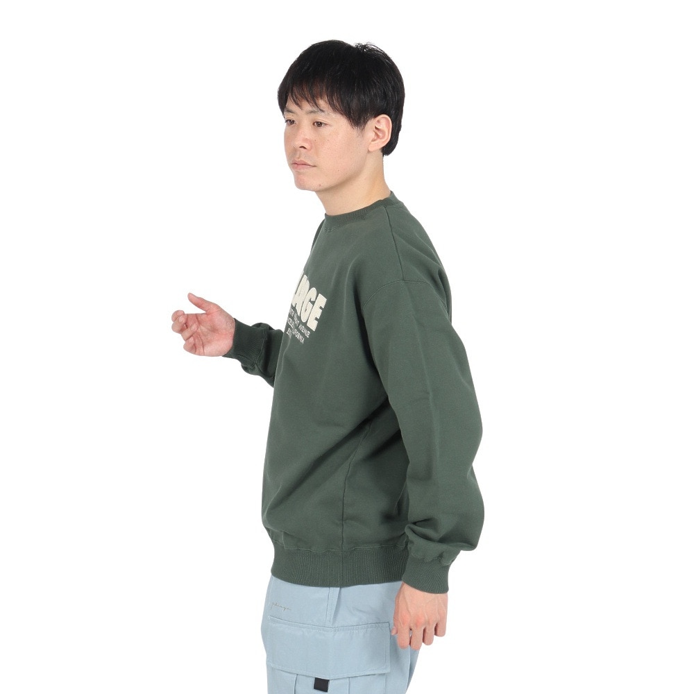 エクストララージ（XLARGE）（メンズ）CHENILLE ロゴ クルーネック スウェットシャツ 101243012016-GREEN