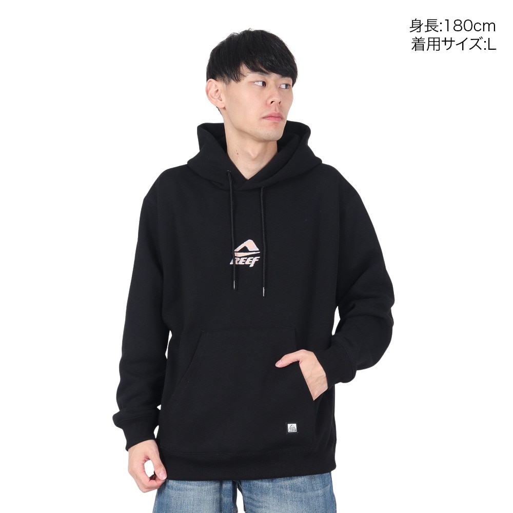 リーフ（REEF）（メンズ）SOLONA スウェット フーディー RFPKM2401-BLK