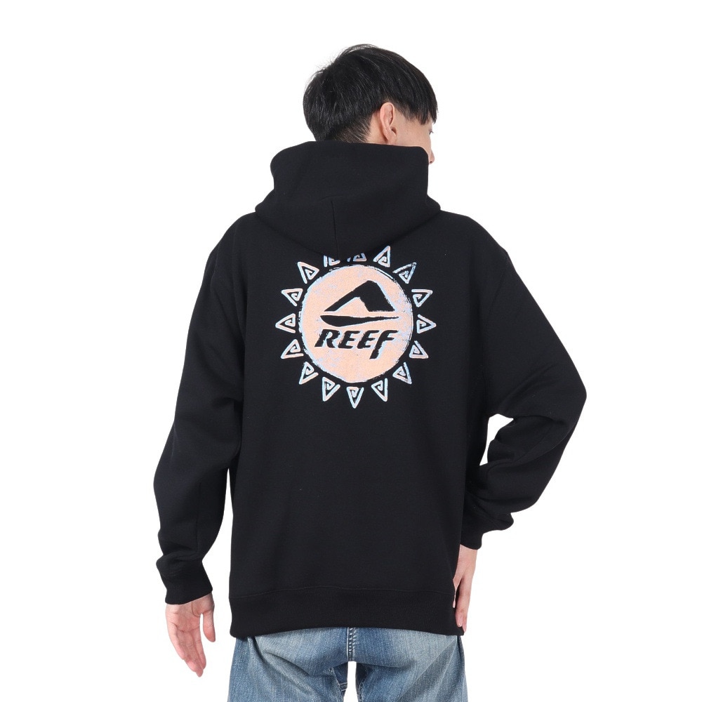 リーフ（REEF）（メンズ）SOLONA スウェット フーディー RFPKM2401-BLK