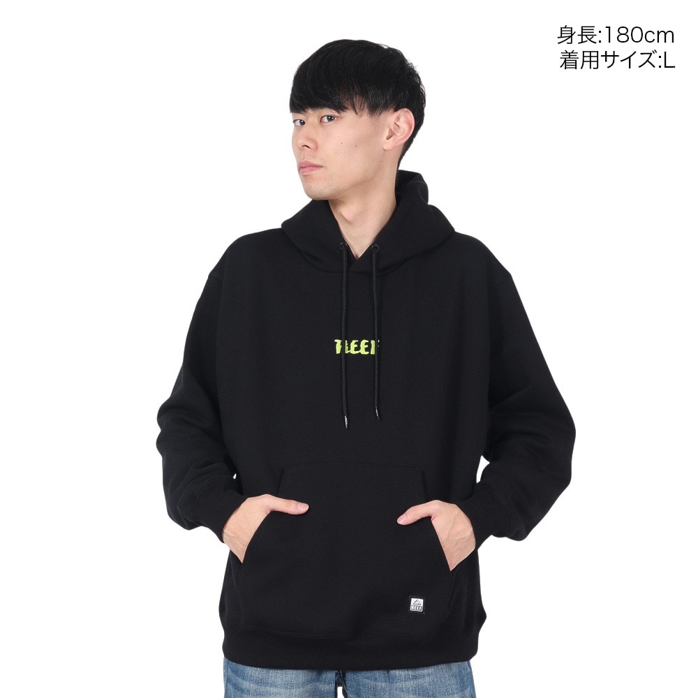 リーフ（REEF）（メンズ）ブラジル スウェット フーディー RFPKM2402-BLK