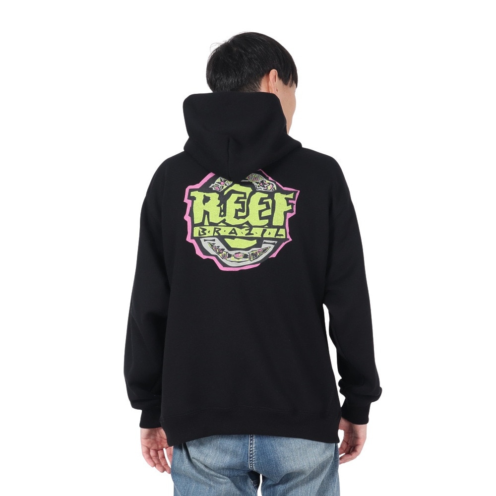 リーフ（REEF）（メンズ）ブラジル スウェット フーディー RFPKM2402-BLK