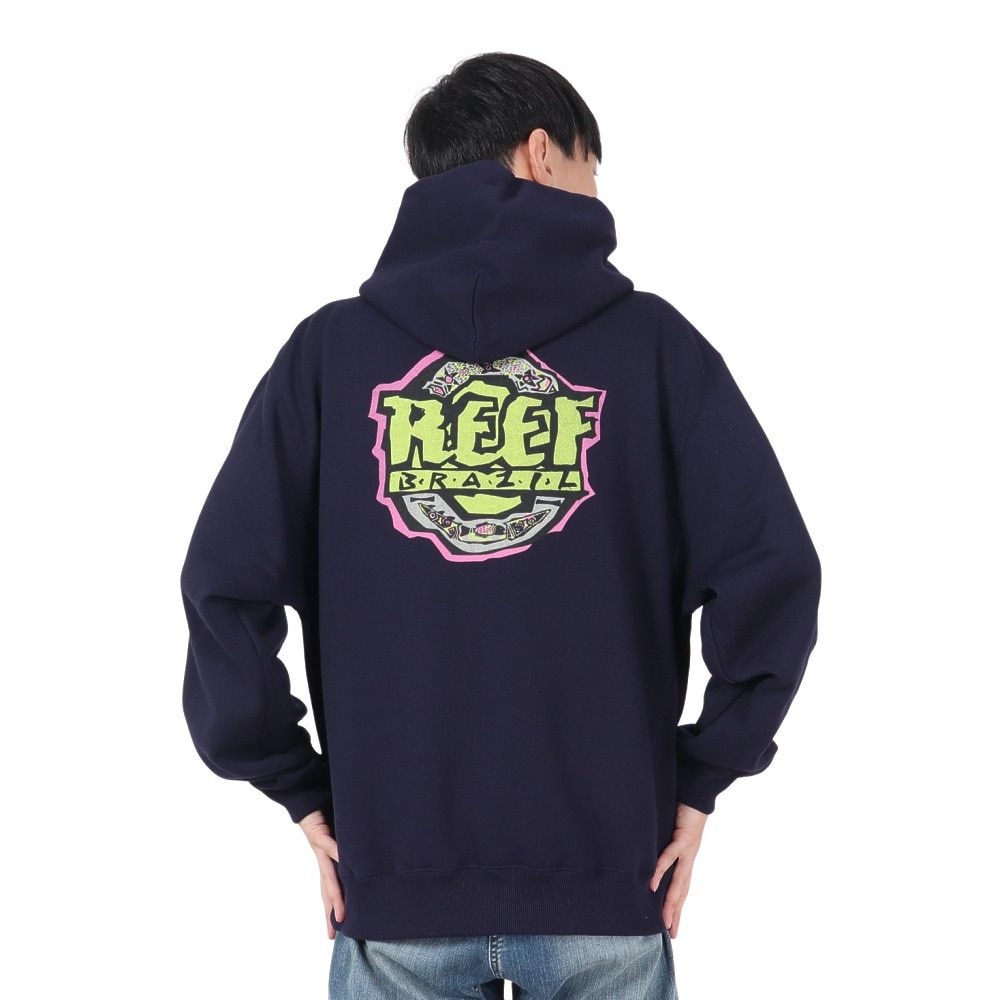 リーフ（REEF）（メンズ）ブラジル スウェット フーディー RFPKM2402-NAV
