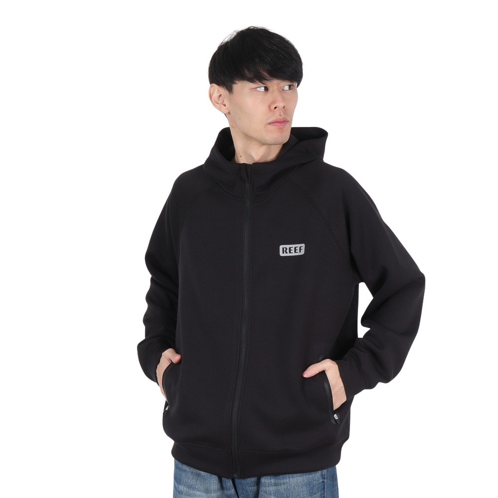 リーフ（REEF）（メンズ）アクティブ ニット フーディー RFPKM2405-BLK