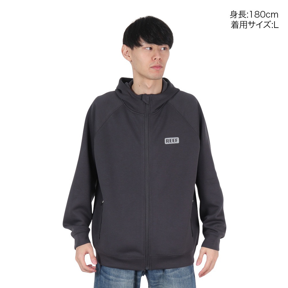 リーフ（REEF）（メンズ）アクティブ ニット フーディー RFPKM2405-C.GRY