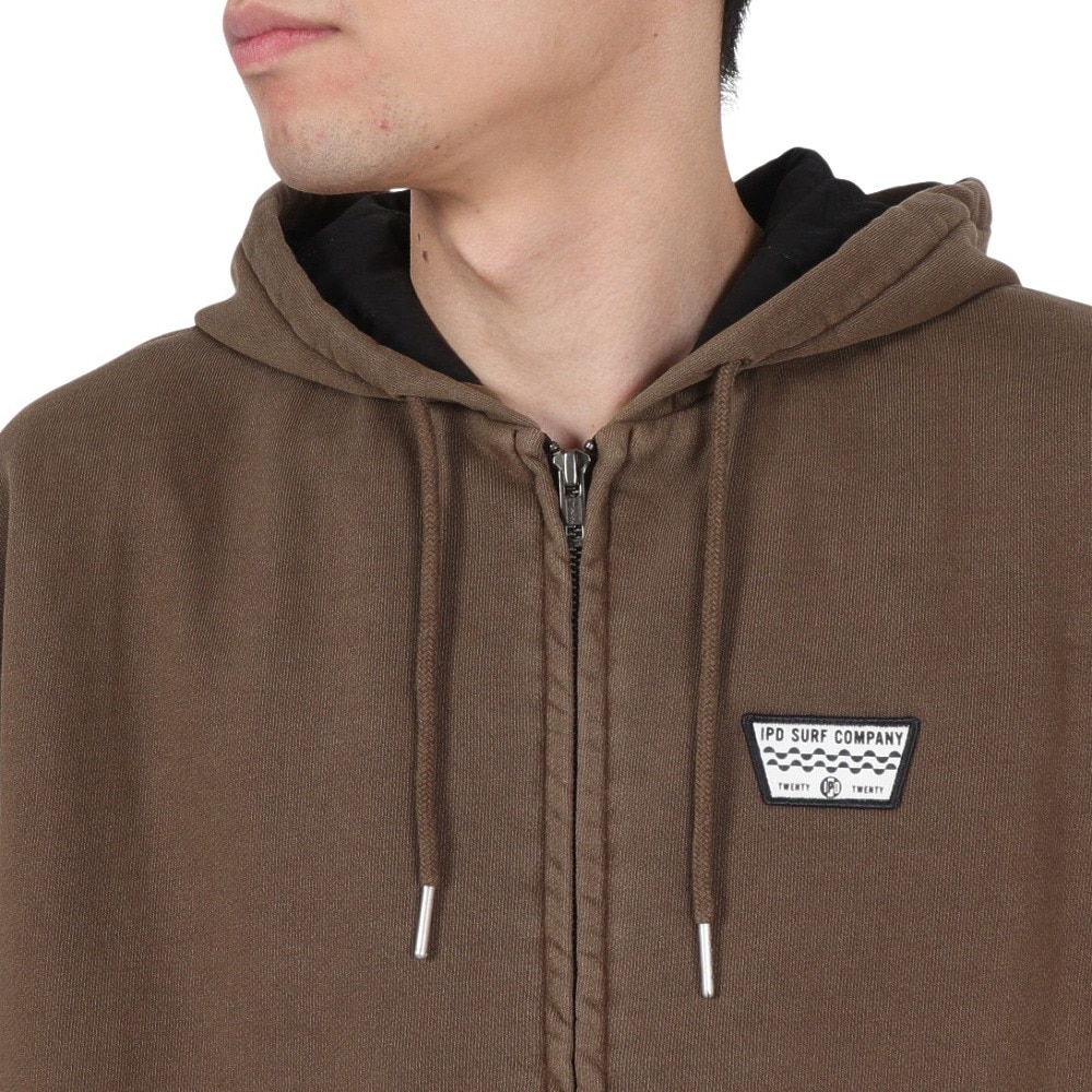 IPD（IPD）（メンズ）スロットル ジップ フーディー IPDZPTH-813-BRW