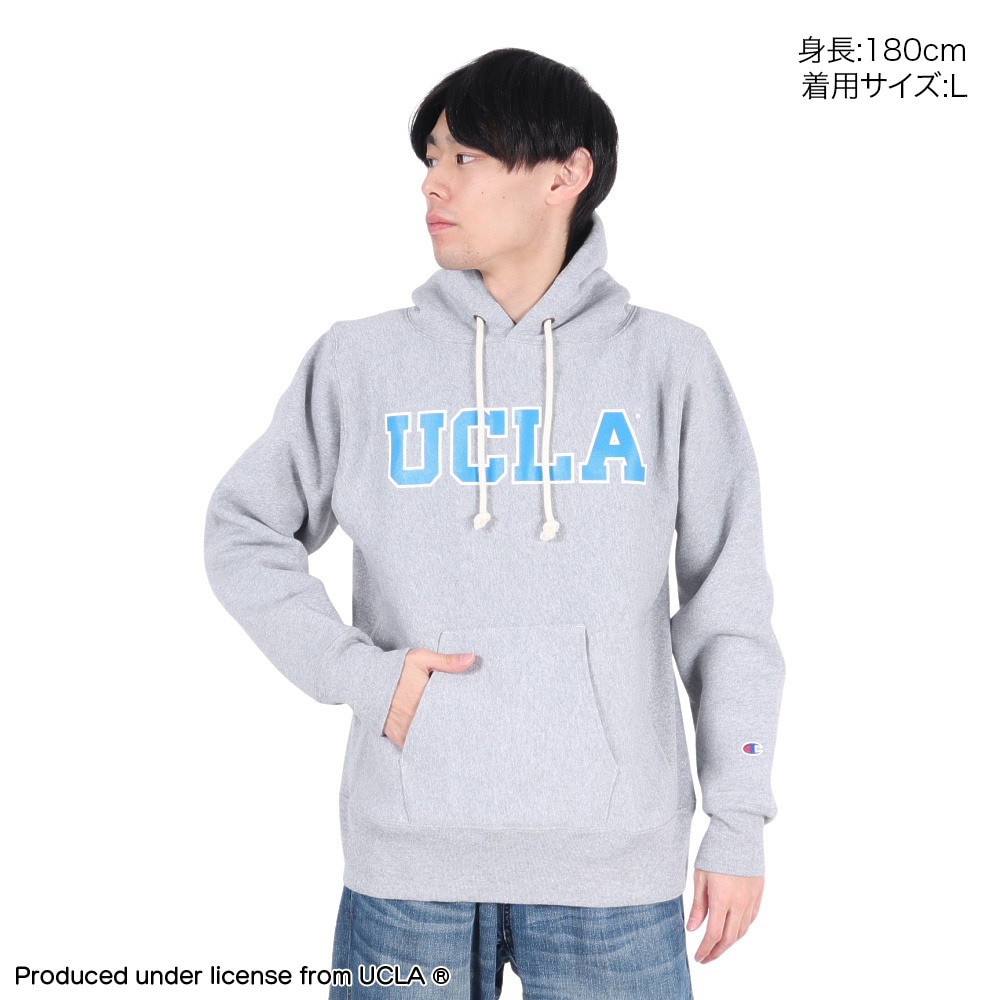 チャンピオン-ヘリテイジ（CHAMPION-HERITAGE）（メンズ）リバースウィーブ フーデッドスウェットシャツ UCLA MADE IN USA C5-A103 070