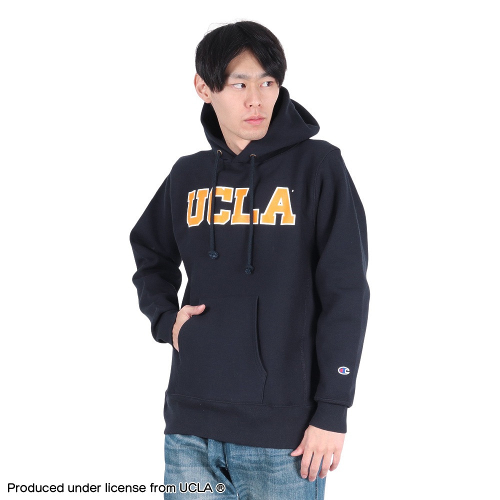 チャンピオン-ヘリテイジ（CHAMPION-HERITAGE）（メンズ）リバースウィーブ フーデッドスウェットシャツ UCLA MADE IN USA C5-A103 370