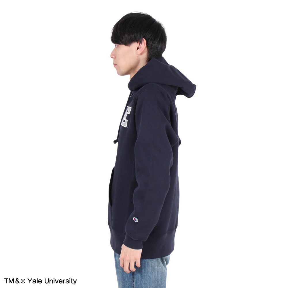 チャンピオン-ヘリテイジ（CHAMPION-HERITAGE）（メンズ）リバースウィーブ フーデッドスウェットシャツ YALE MADE IN USA C5-A104 370