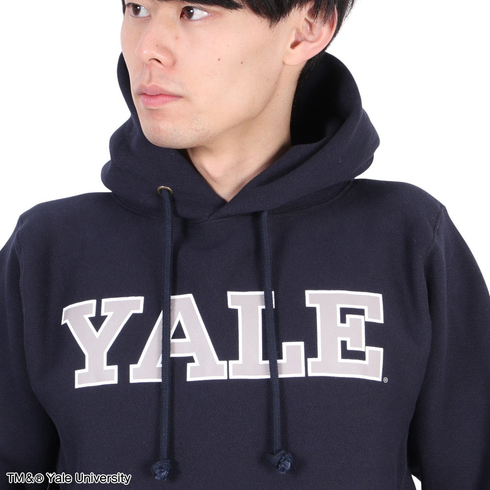 チャンピオン-ヘリテイジ（CHAMPION-HERITAGE）（メンズ）リバースウィーブ フーデッドスウェットシャツ YALE MADE IN USA C5-A104 370