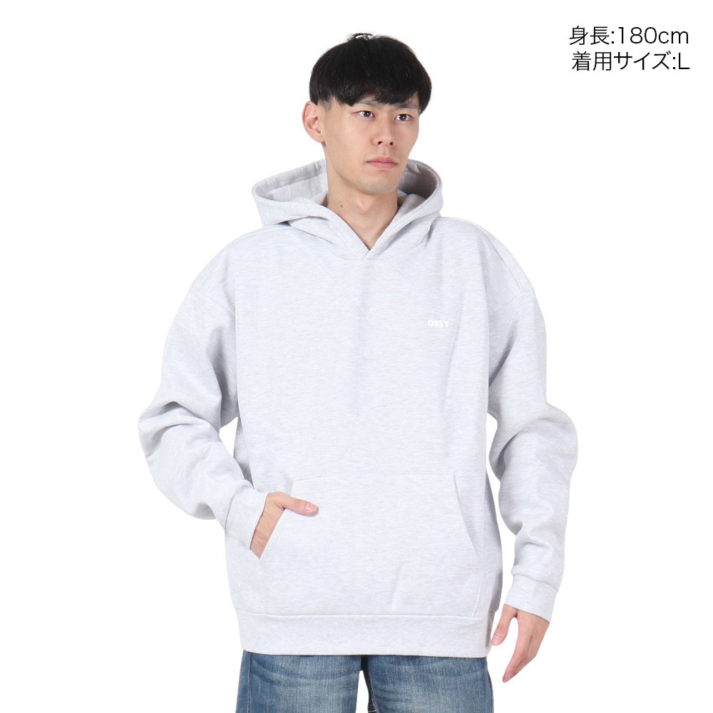 オベイ（OBEY）（メンズ）BOLD STAR EXTRA HEAVY フーディ112470224AGRY