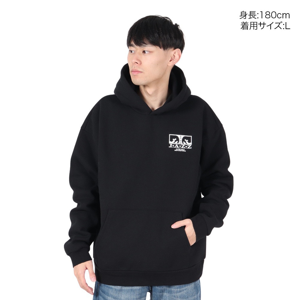 オベイ（OBEY）（メンズ）JAZZ HEAD EXTRA HEAVY フーディ 112470228BLK