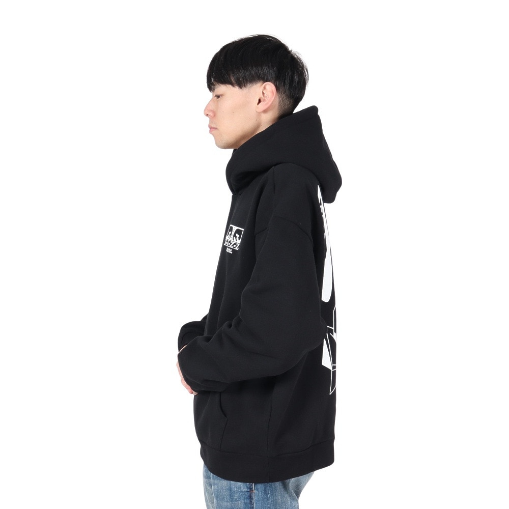 オベイ（OBEY）（メンズ）JAZZ HEAD EXTRA HEAVY フーディ 112470228BLK