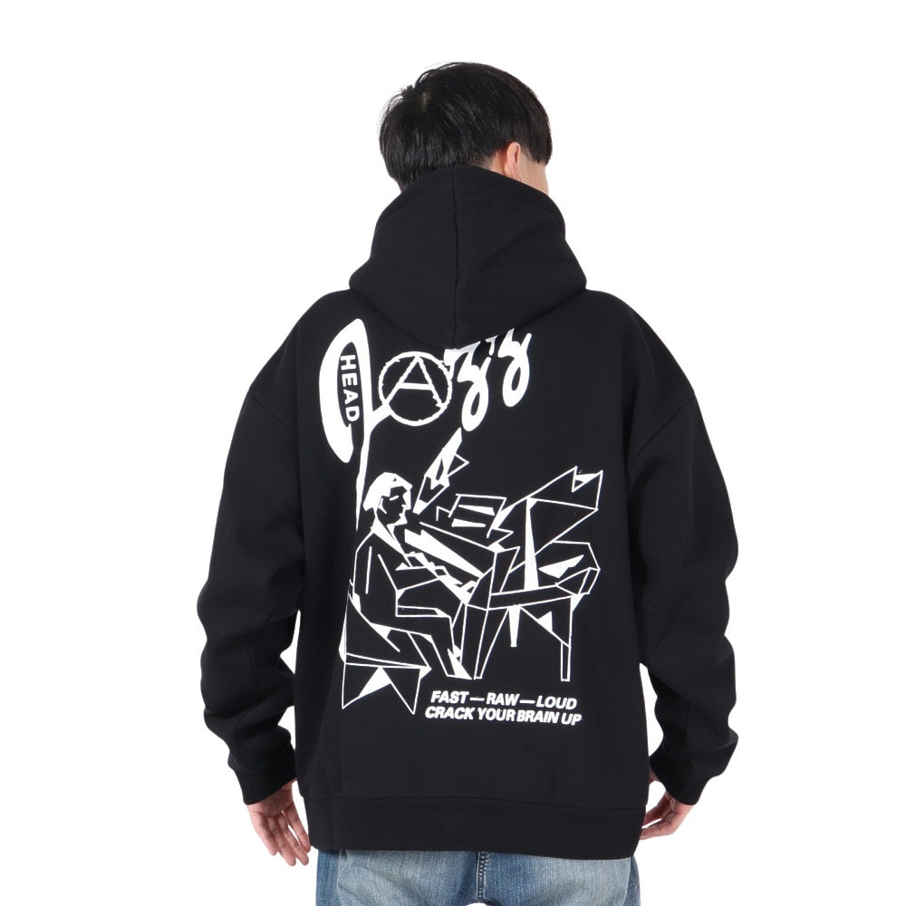 オベイ（OBEY）（メンズ）JAZZ HEAD EXTRA HEAVY フーディ 112470228BLK