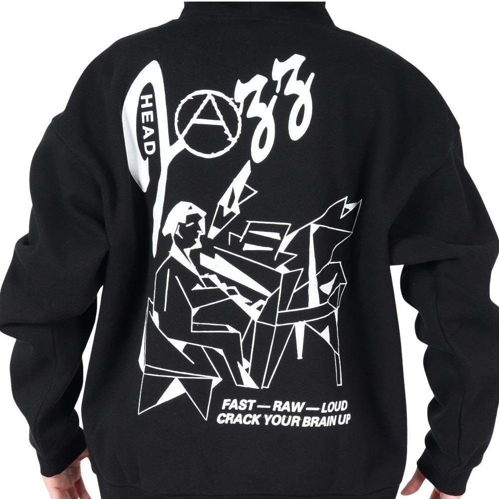 オベイ（OBEY）（メンズ）JAZZ HEAD EXTRA HEAVY フーディ 112470228BLK