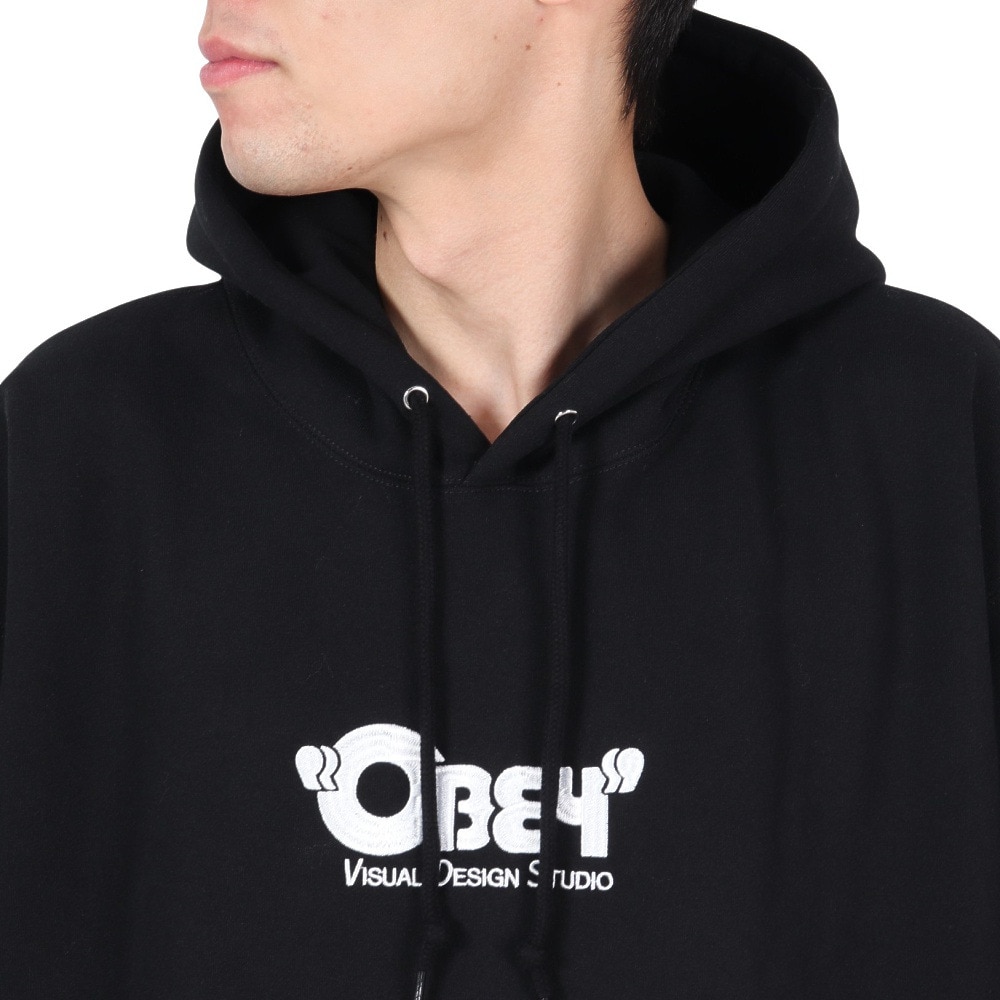 オベイ（OBEY）（メンズ）VISUAL DESIGN STUDIO フーディー 112470235BLK