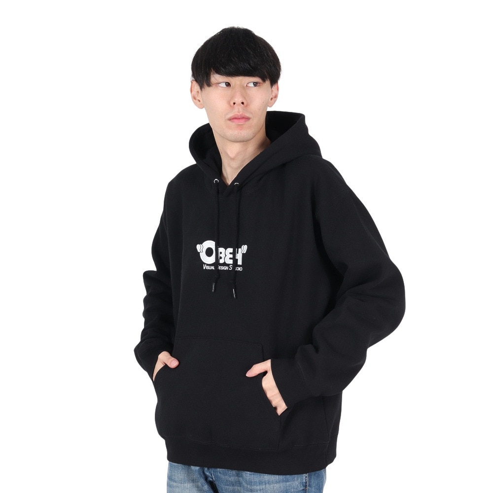 オベイ（OBEY）（メンズ）VISUAL DESIGN STUDIO フーディー 112470235BLK