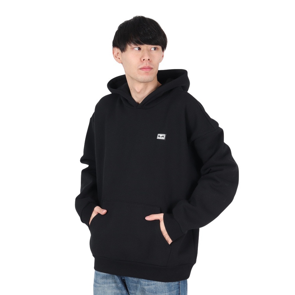オベイ（OBEY）（メンズ）SERVICES EXTRA HEAVY フーディー 112470238BLK