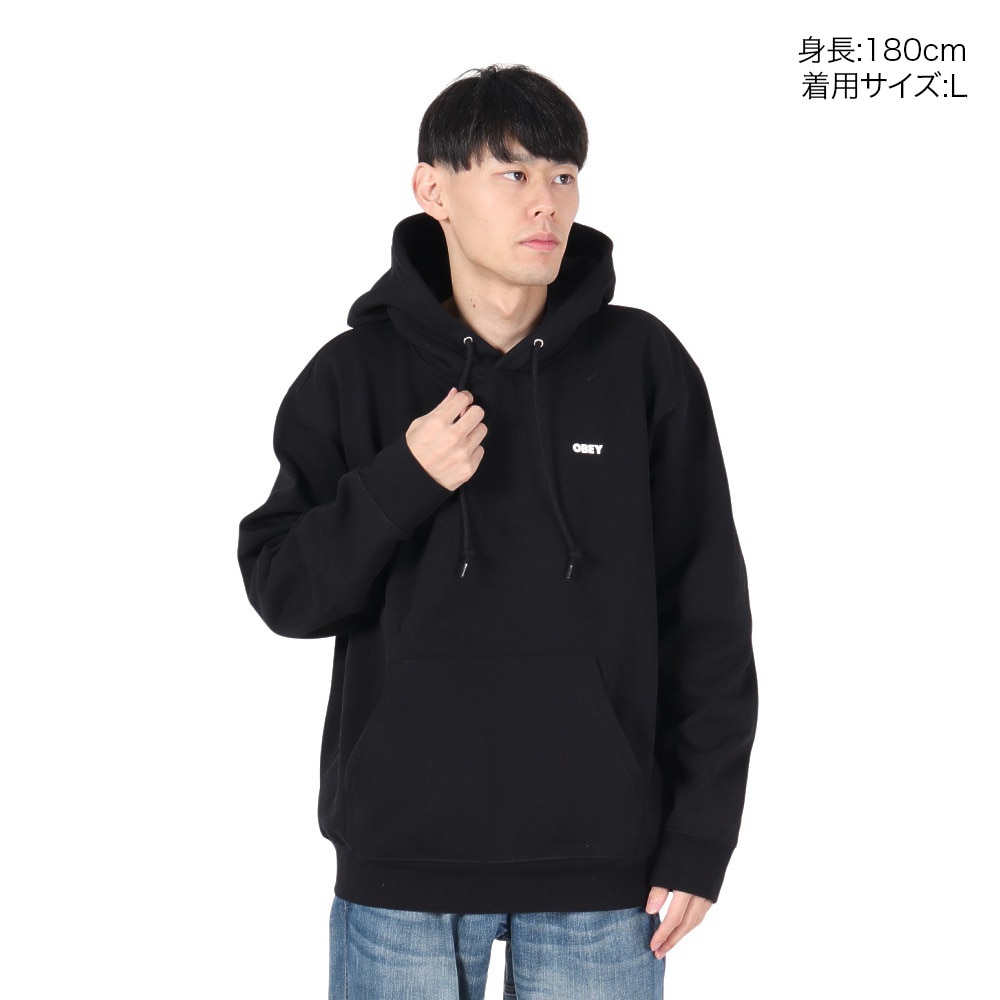 オベイ（OBEY）（メンズ）BOLD フーデッド スウェットシャツ 112842349BLK