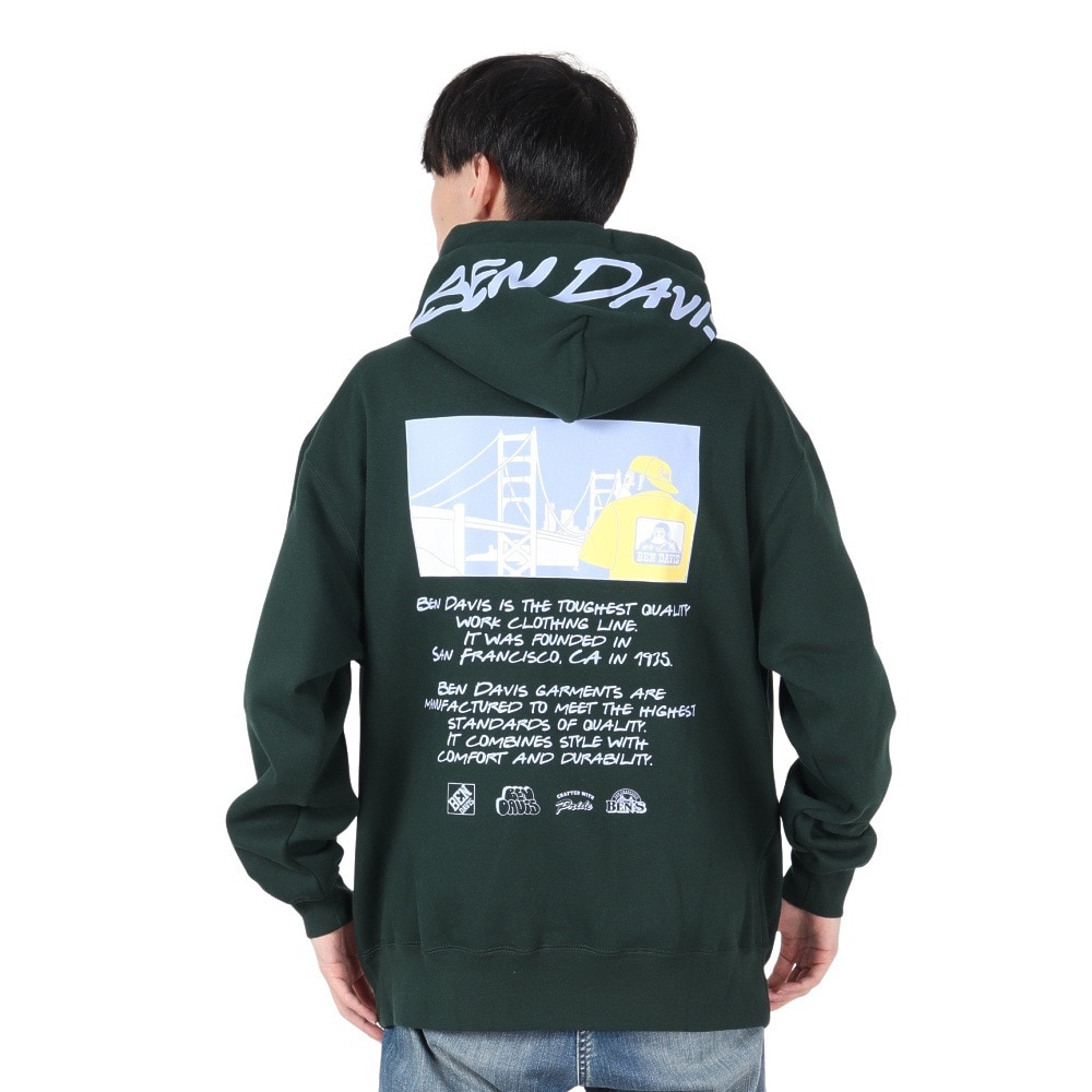 ベンデイビス（BEN DAVIS）（メンズ）ブリッジ ゴリラパーカー 24780061-DGRN