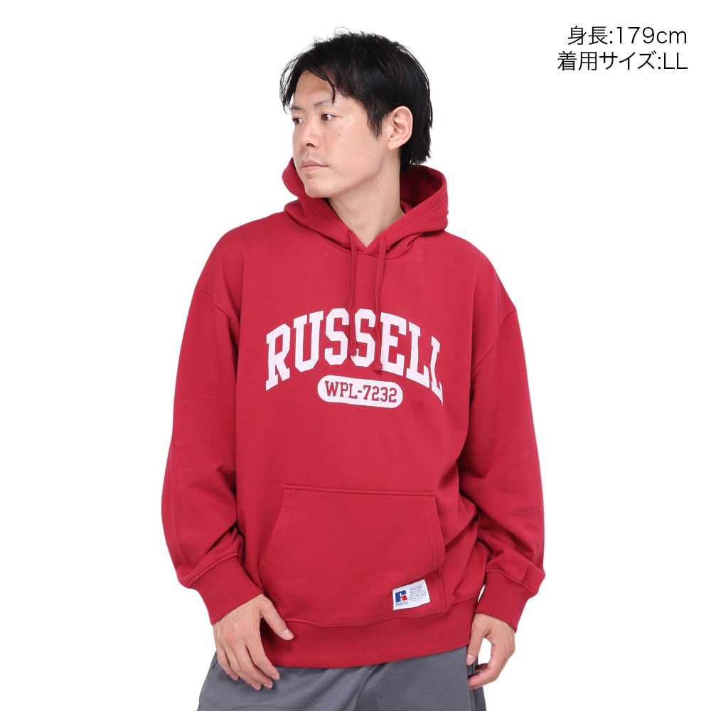ラッセル（RUSSELL）（メンズ）カレッジロゴフーディ RBM24F0017 WIN