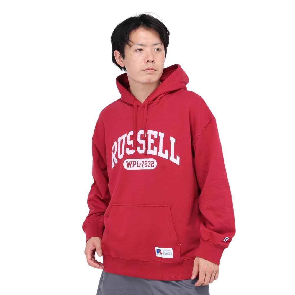 ラッセル（RUSSELL）（メンズ）カレッジロゴフーディ RBM24F0017 WIN