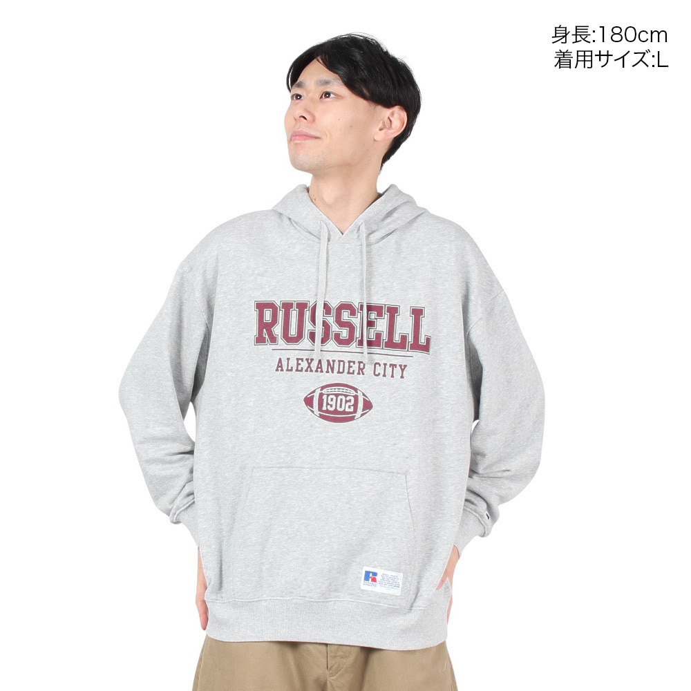 ラッセル（RUSSELL）（メンズ）カレッジアメフトボール フーディ RBM24F0018 MGRY
