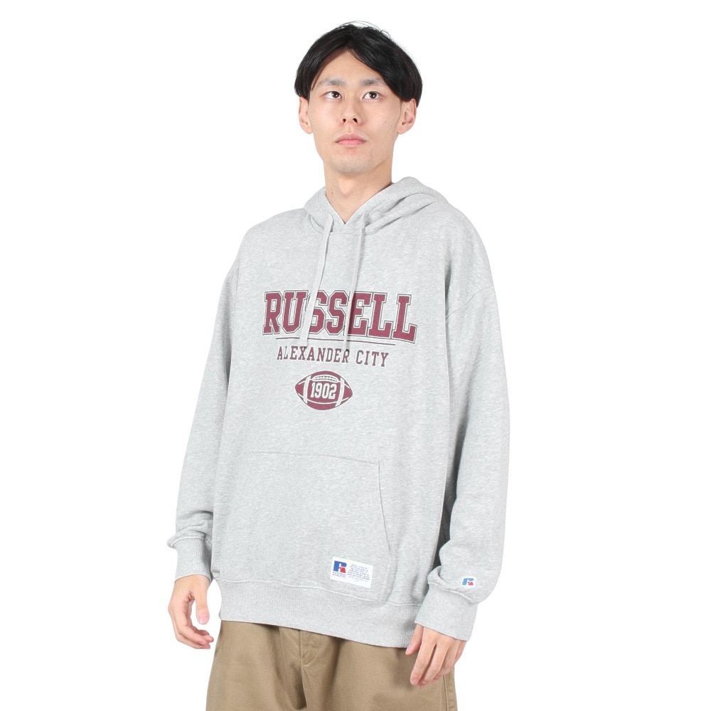 ラッセル（RUSSELL）（メンズ）カレッジアメフトボール フーディ RBM24F0018 MGRY