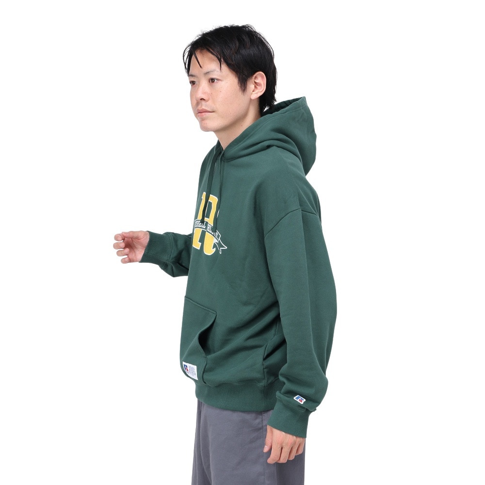 ラッセル（RUSSELL）（メンズ）カレッジR ロゴ フーディ RBM24F0020 GRN