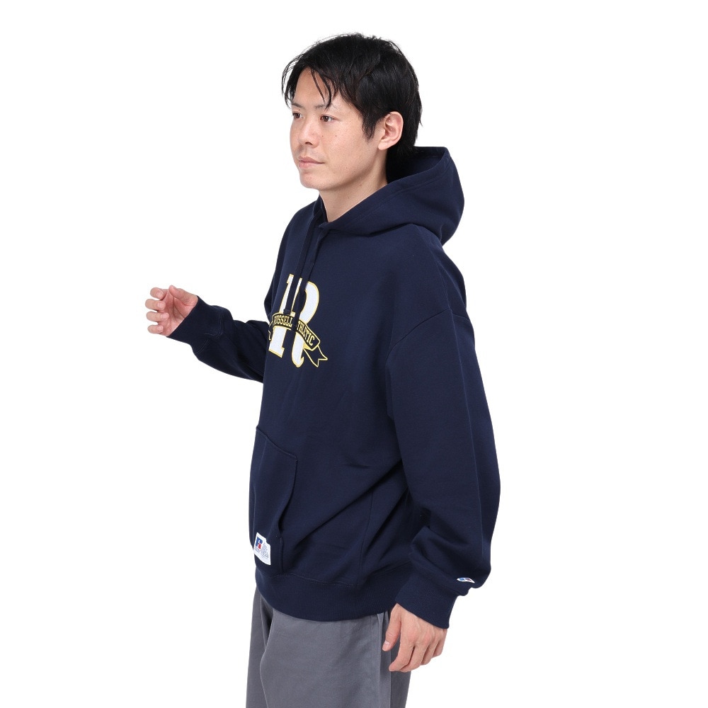 ラッセル（RUSSELL）（メンズ）カレッジR ロゴ フーディ RBM24F0020 NVY
