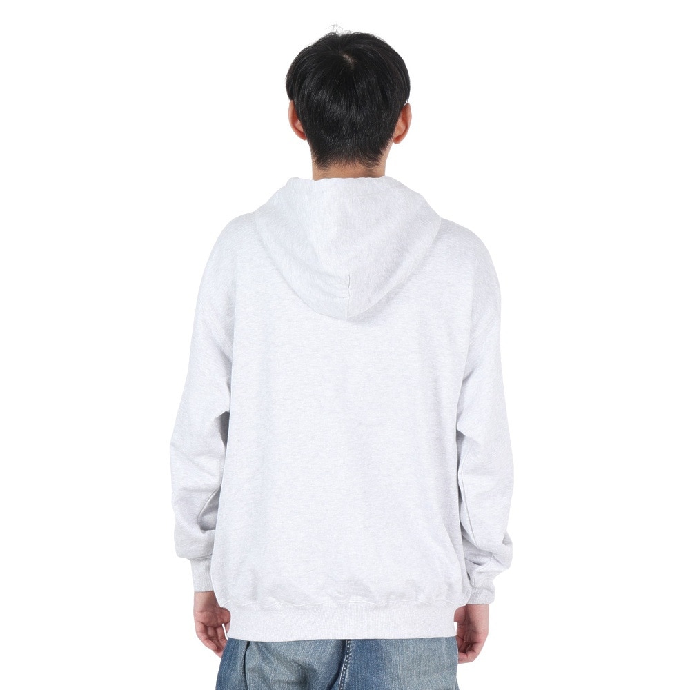 エクストララージ（XLARGE）（メンズ）PATCHED ロゴ ジップアップ フーディー スウェットシャツ 101244012001-ASH