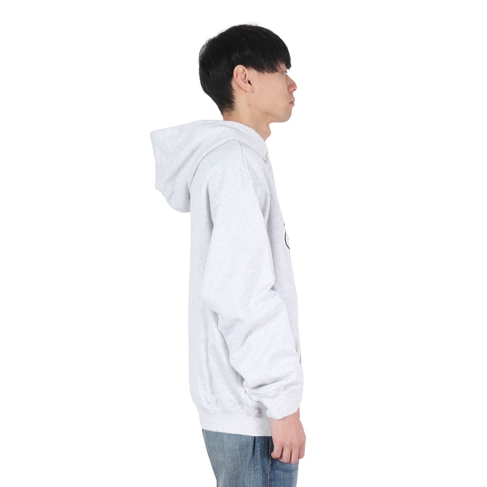 エクストララージ（XLARGE）（メンズ）PATCHED ロゴ ジップアップ フーディー スウェットシャツ 101244012001-ASH