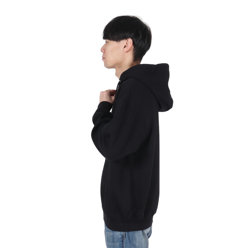 エクストララージ（XLARGE）（メンズ）PATCHED ロゴ ジップアップ フーディー スウェットシャツ 101244012001-BLACK
