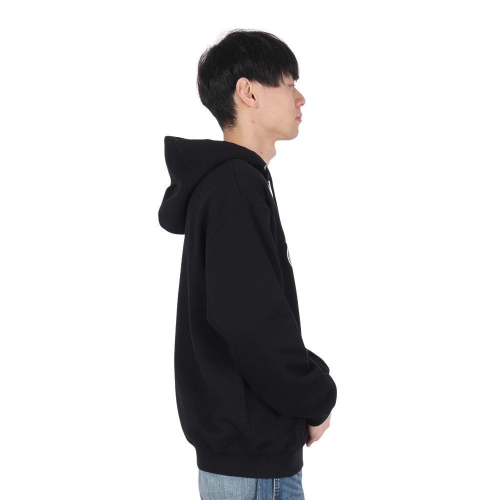 エクストララージ（XLARGE）（メンズ）PATCHED ロゴ ジップアップ フーディー スウェットシャツ 101244012001-BLACK