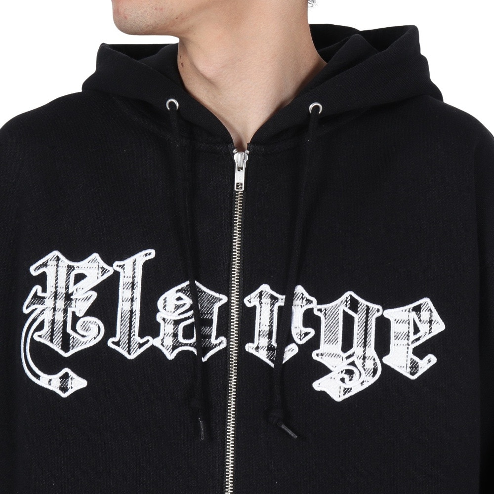 エクストララージ（XLARGE）（メンズ）PATCHED ロゴ ジップアップ フーディー スウェットシャツ 101244012001-BLACK