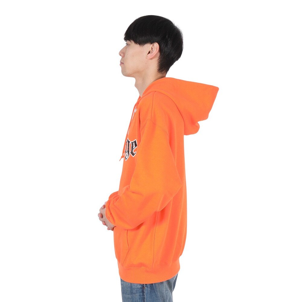 エクストララージ（XLARGE）（メンズ）PATCHED ロゴ ジップアップ フーディー スウェットシャツ 101244012001-ORANGE