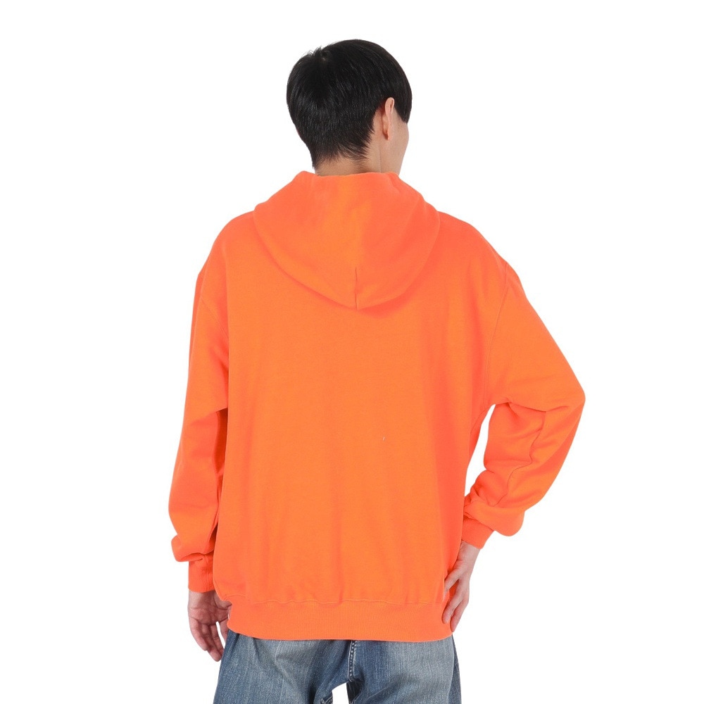 エクストララージ（XLARGE）（メンズ）PATCHED ロゴ ジップアップ フーディー スウェットシャツ 101244012001-ORANGE