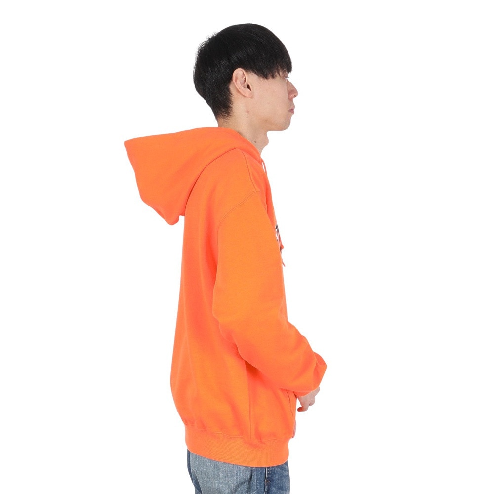 エクストララージ（XLARGE）（メンズ）PATCHED ロゴ ジップアップ フーディー スウェットシャツ 101244012001-ORANGE