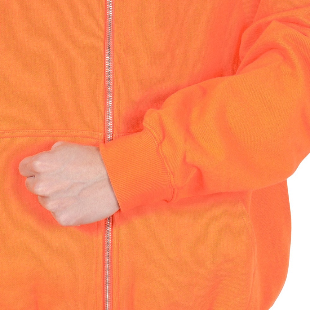 エクストララージ（XLARGE）（メンズ）PATCHED ロゴ ジップアップ フーディー スウェットシャツ 101244012001-ORANGE