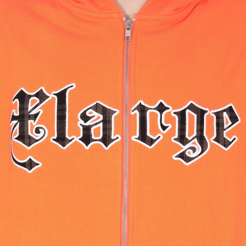 エクストララージ（XLARGE）（メンズ）PATCHED ロゴ ジップアップ フーディー スウェットシャツ 101244012001-ORANGE
