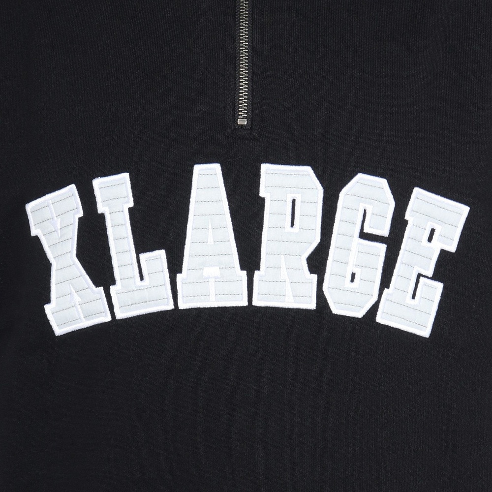 エクストララージ（XLARGE）（メンズ）ARCH ロゴ ハーフジップスウェット 101244012008-BLACK