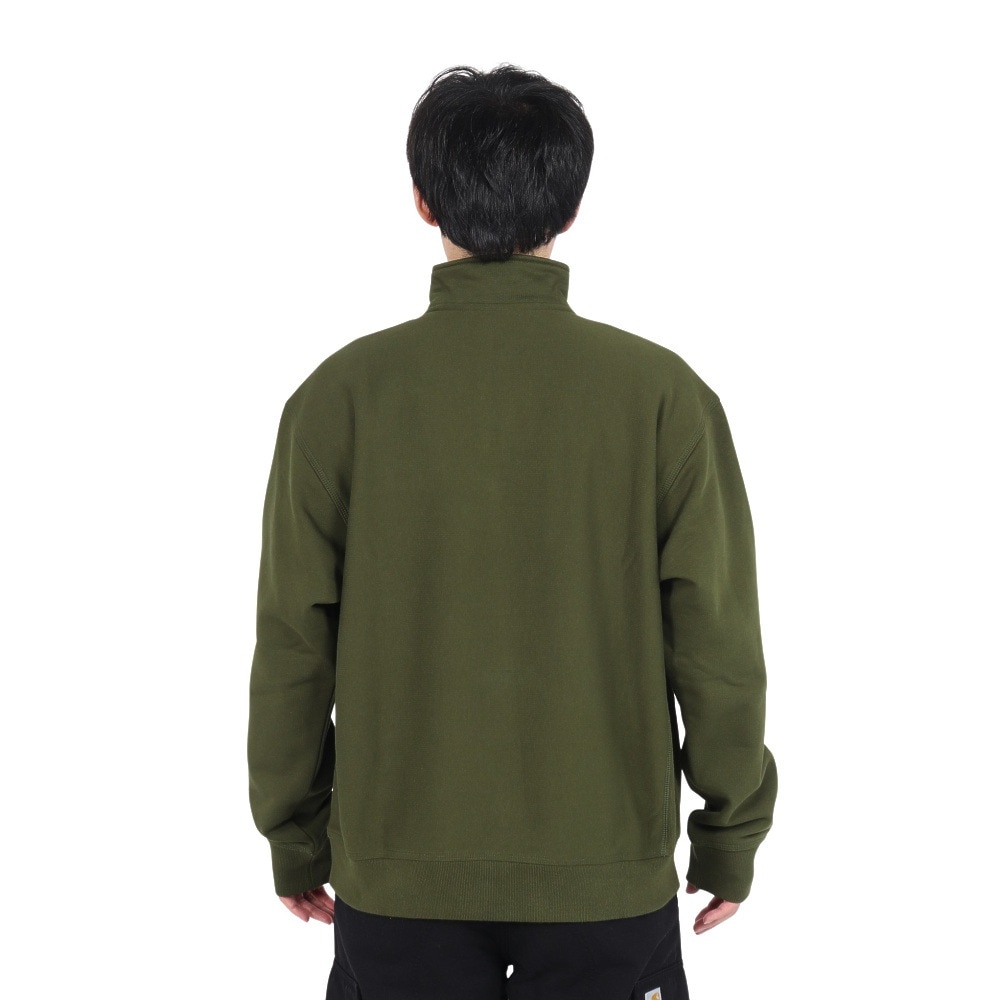 カーハート（CARHARTT）（メンズ）ハーフジップ アメリカン スクリプト スウェットシャツ I0270142BRXX24FW