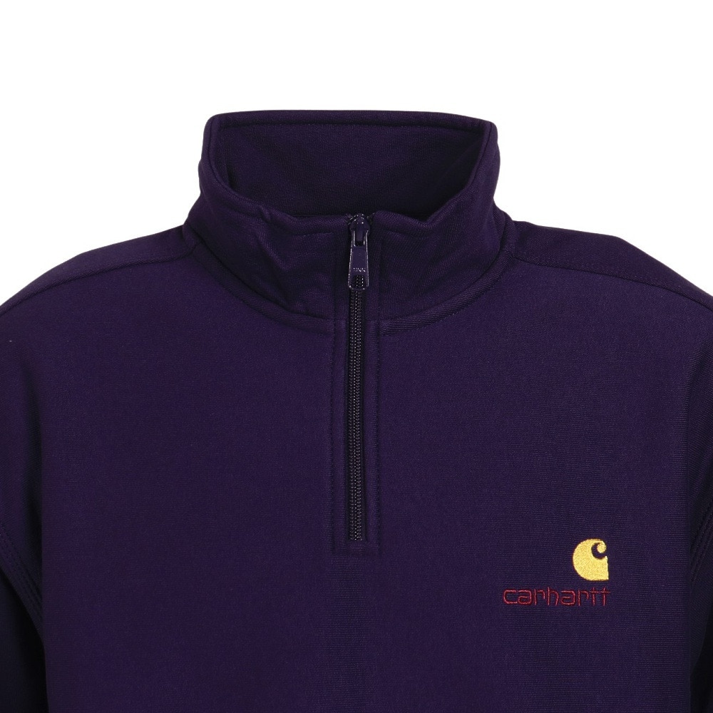 カーハート（CARHARTT）（メンズ）ハーフジップ アメリカンスクリプト スウェットシャツ I0270142BZXX24FW