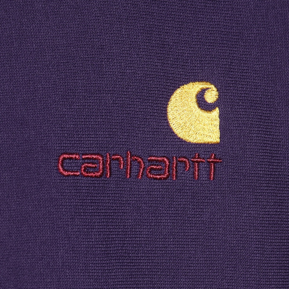 カーハート（CARHARTT）（メンズ）ハーフジップ アメリカンスクリプト スウェットシャツ I0270142BZXX24FW