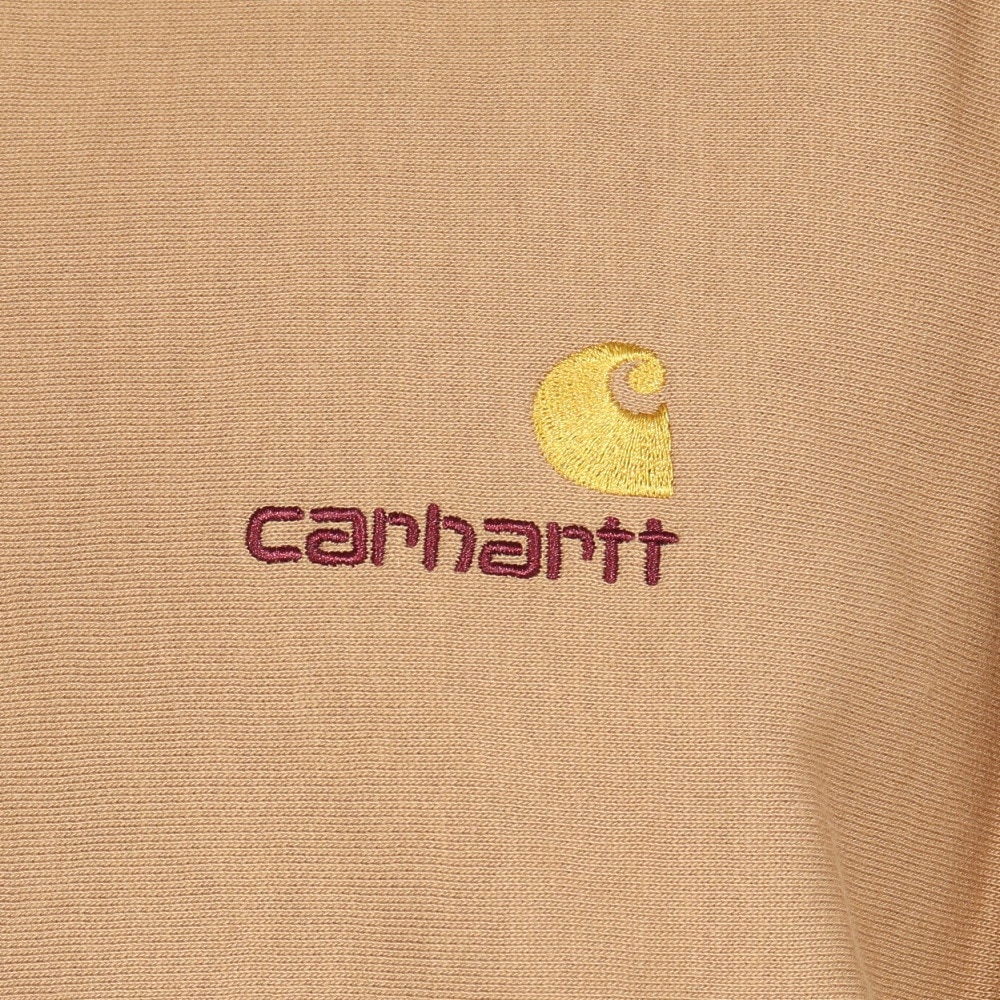 カーハート（CARHARTT）（メンズ）ハーフジップ アメリカン スクリプト スウェットシャツ I0270142FSXX24FW