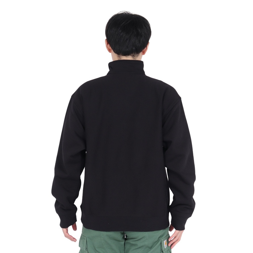カーハート（CARHARTT）（メンズ）ハーフジップ アメリカンスクリプト スウェットシャツ I02701489XX24FW