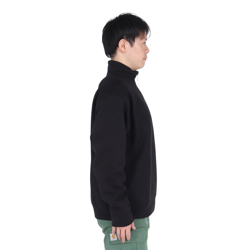カーハート（CARHARTT）（メンズ）ハーフジップ アメリカンスクリプト スウェットシャツ I02701489XX24FW